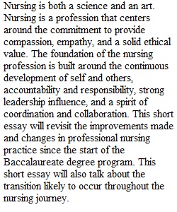 Nursing Writing Assignment II